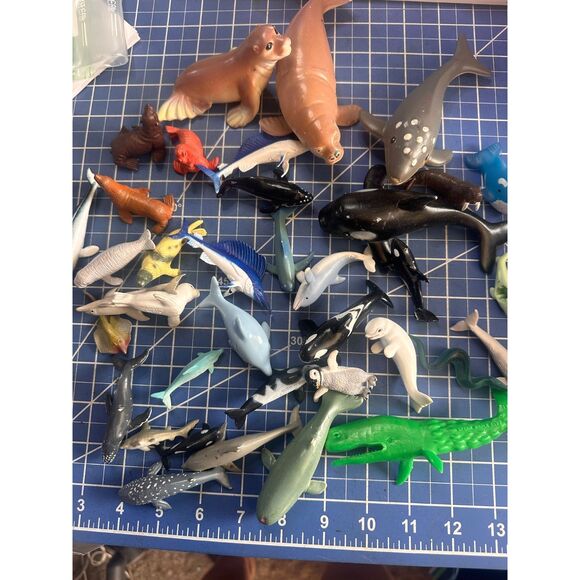 AQUATIC MAMMALS whale seal dolphin realistic animal figure bundle 20122 - Picture 2 of 3